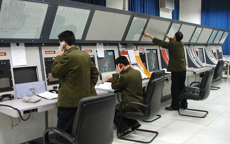 某機場監控電視墻控制臺案例照片