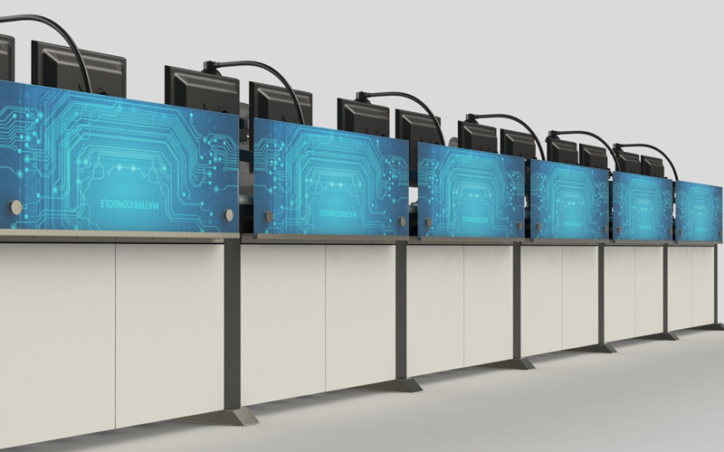 調(diào)度集中控制臺(tái)柜門圖片